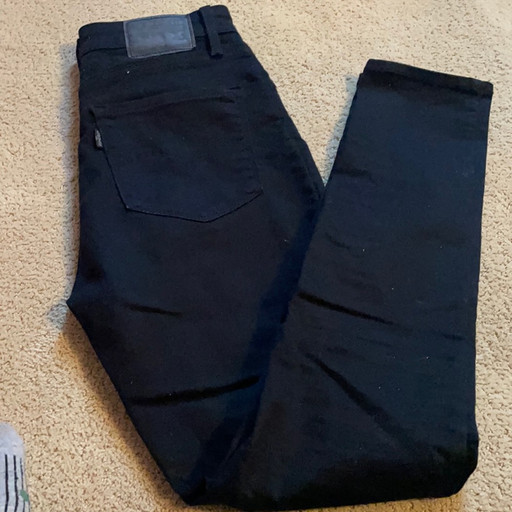 Black 721 High Rise Skinny Jeans